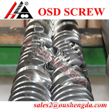 Conical twin screw barrel with stainless steel for extruder machine